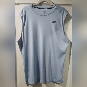 Reebok Pale Blue Men's Athletic Tank Top size:L